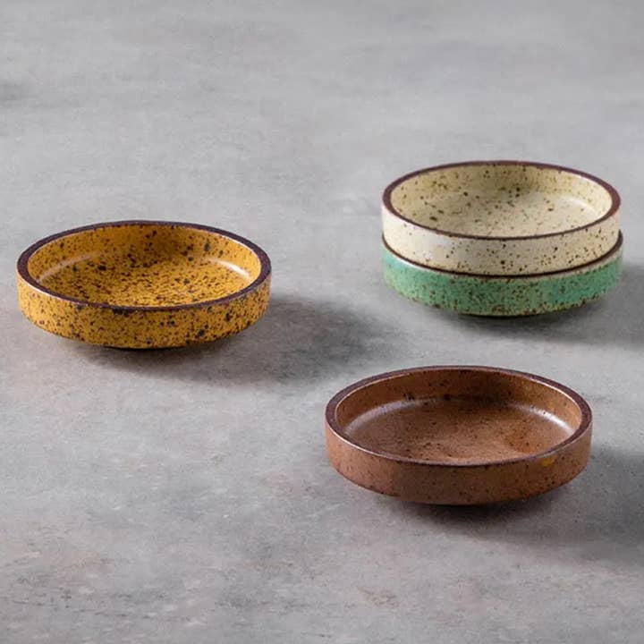 Homerely - Wholesale Condiment/Dip Bowl - Retro Ceramic Round Sauce Dish |Â Seasoning Dipping Plate
