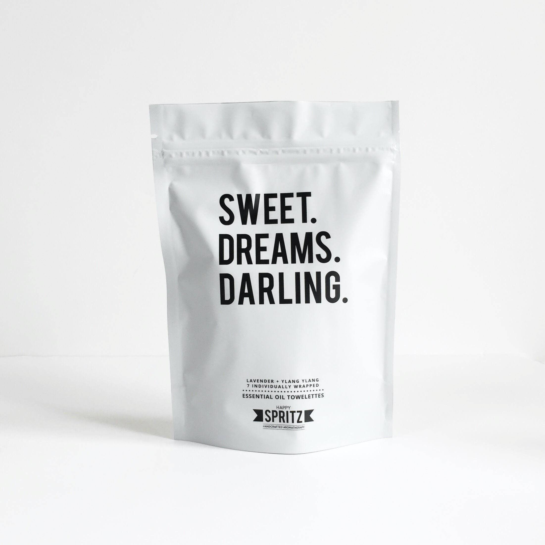 Happy Spritz - Wholesale Face & Body Wipes - Sweet Dreams Darling Towelettes 7 Day Bag2