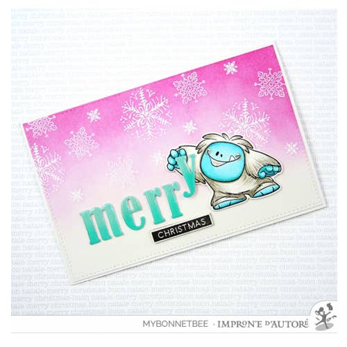 Impronte D'Autore – wholesale Rubber/decorative stamp – Happy Yeti Clear Polymer Stamps