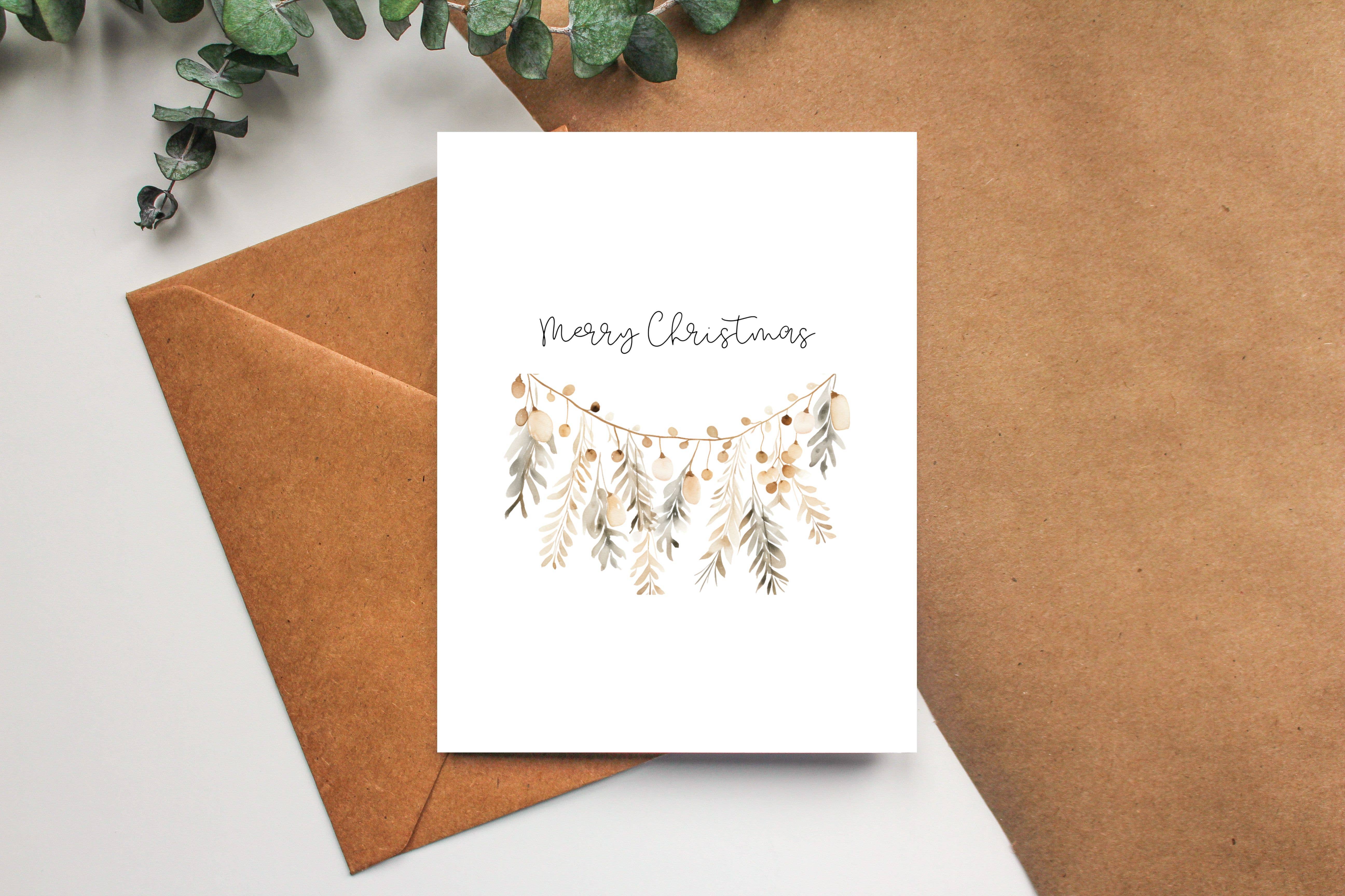 Balsam Paper Co - Wholesale Christmas Card - Boho Christmas Card - Christmas Garland Greeting Card