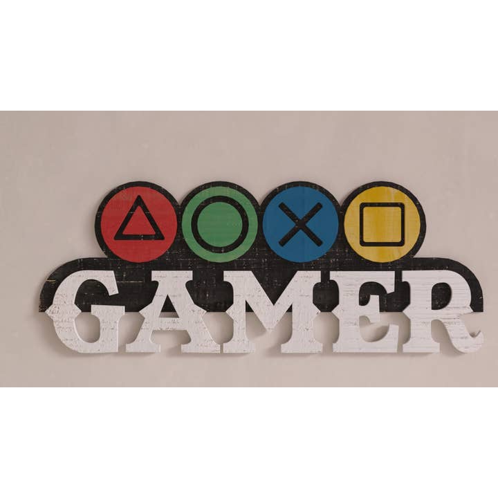 vidh imports - Wholesale Wall Accent - Wooden Gaming Wall Art1