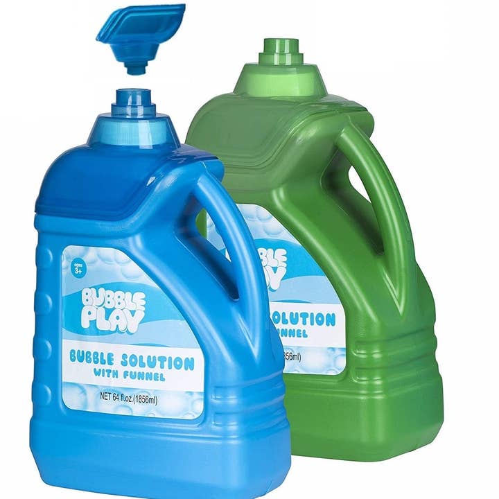 The Toy Group - Wholesale Bubble Wand - Kids - Bubble Play 2 Bottles Bubble Solution Refill 128 OZ