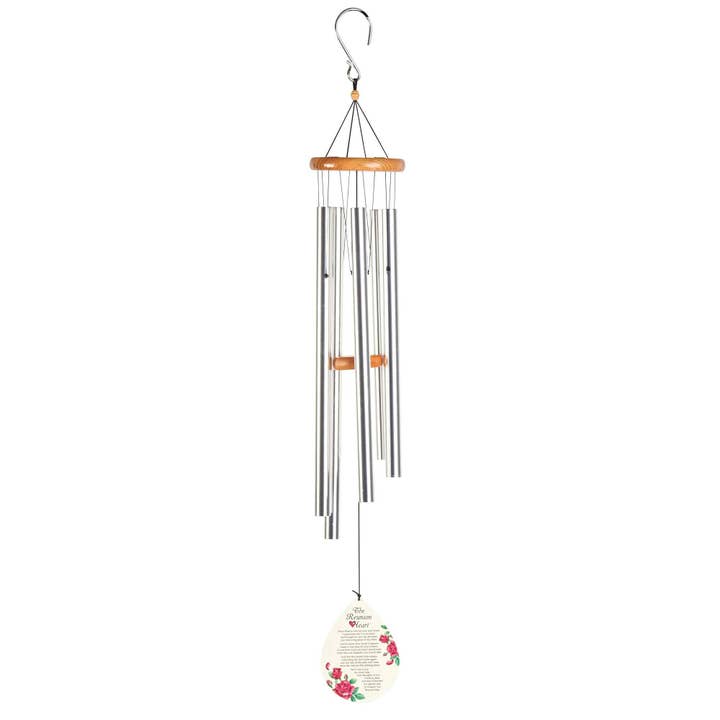 🍗THE REUNION HEART WINDCHIME 42" for wholesale by Cottage Garden