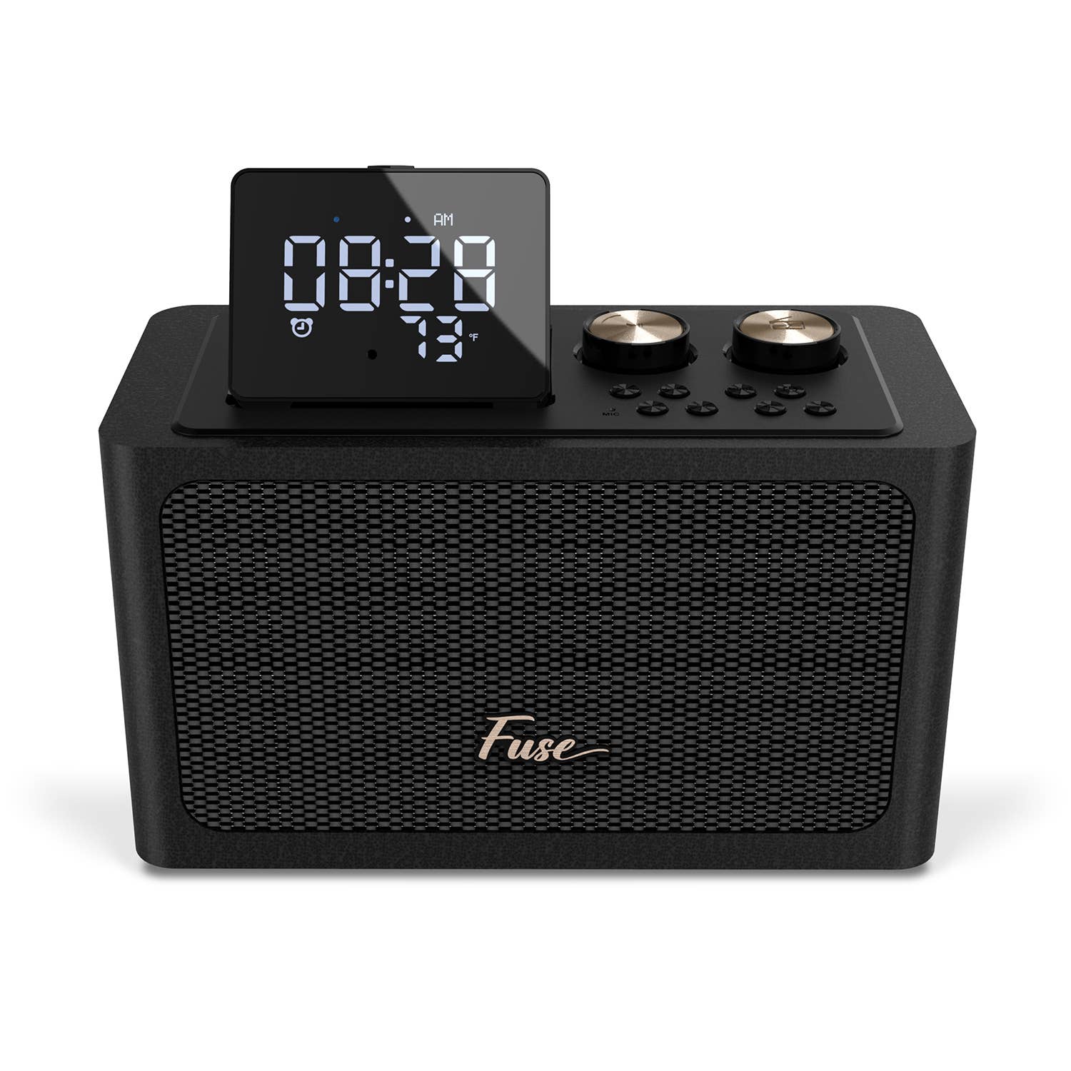 Master Tailgaters, LLC - Wholesale Speakers - Fuse Zide Alarm Clock Radio Bluetooth Speaker - Black2