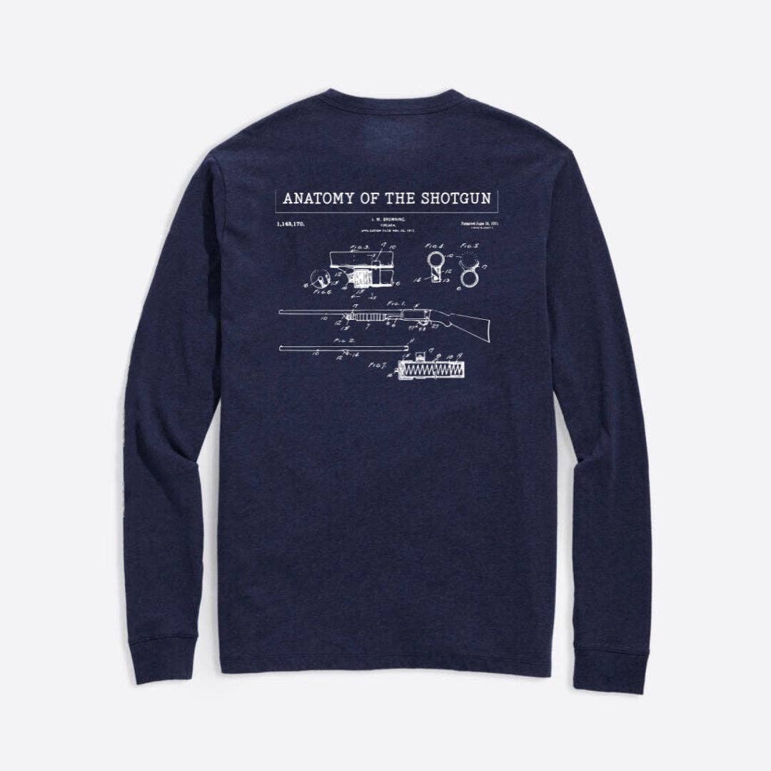 Seeds II Seams - Wholesale Screen Printed T-Shirt - Men's - Anatomy of the Shotgun L/S