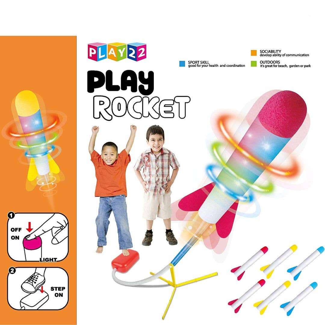 Play22 – Großhandel Spielzeugset – Kinder – Spielzeug-Raketenwerfer-Set mit LED-Lichtern1