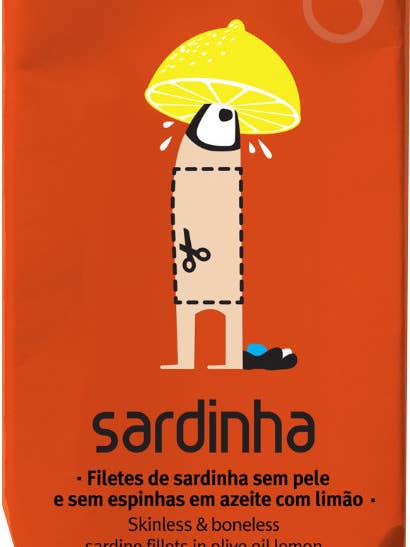 Skinless and boneless sardine fillets with lemon for wholesale by Sardinha