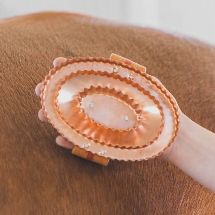 Kawell USA - Wholesale Horse Conditioner/Grooming Aid - Kawell Copper Curry Horse Brush7