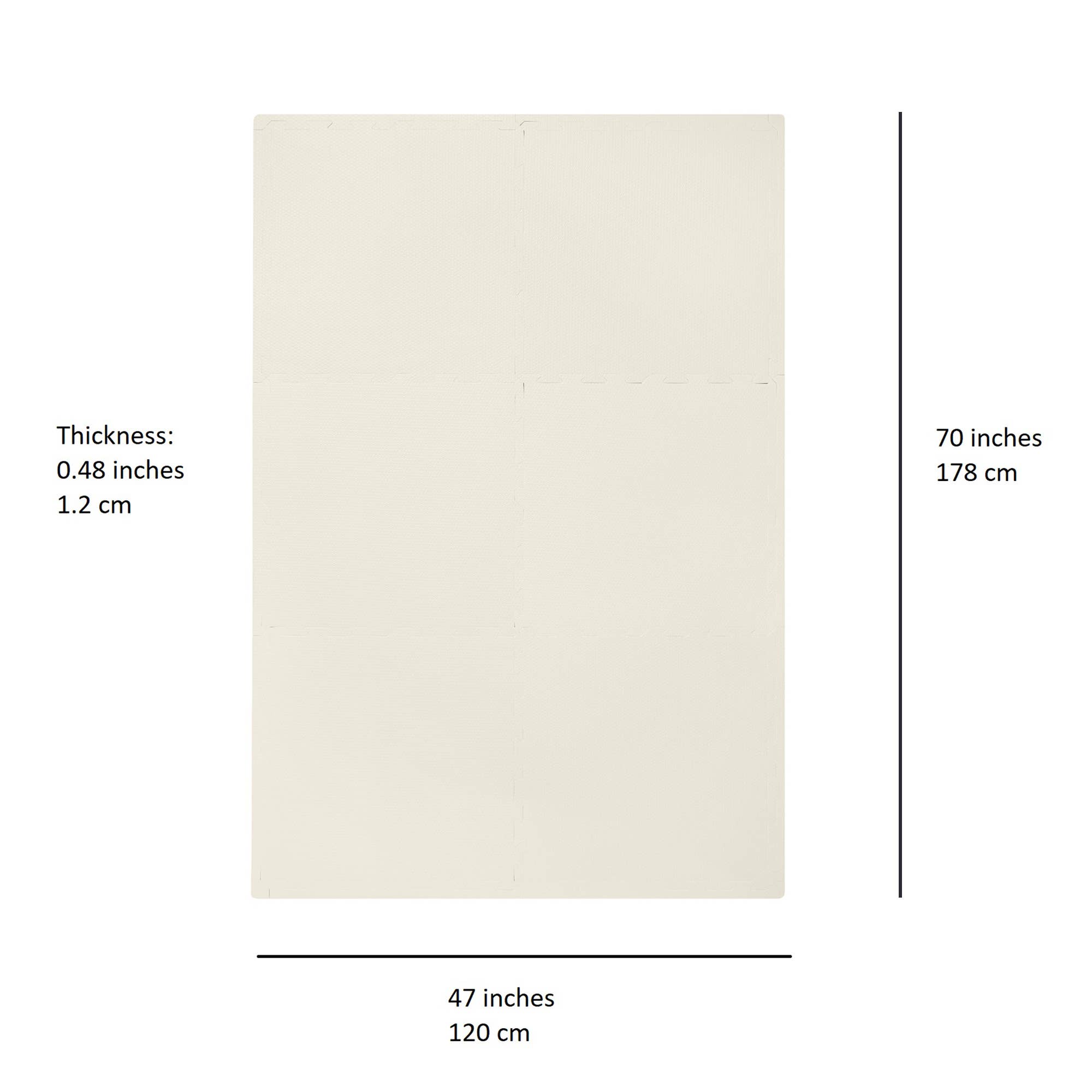 3 Sprouts - Vendita all'ingrosso Tappetino da gioco - Bambini e neonati - Tappetino da gioco in schiuma per bambini - Colori solidi8