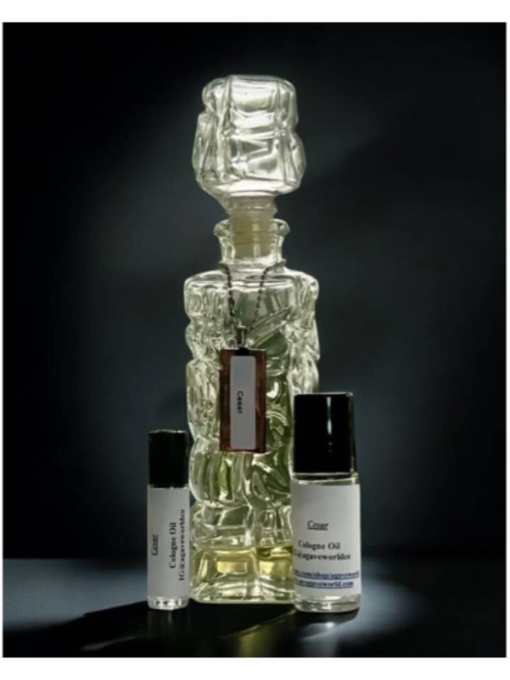 Cesar Cologne Oil/ Body Oil/ Roll- On Glass Bottle for wholesale by Agave World