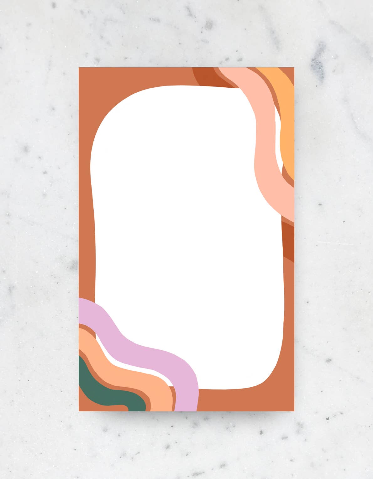 Idlewild Co. - Wholesale Notepad - Wavy Papaya Notepad (Last Call 30% off)0