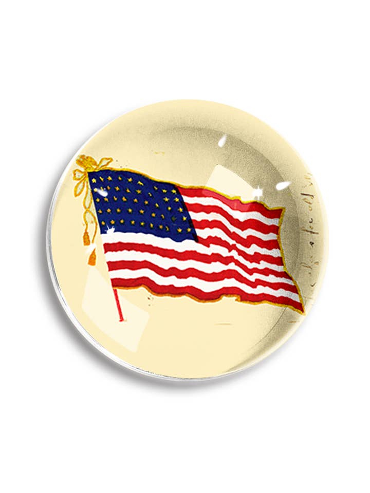 Vliegende Amerikaanse vlag kristallen koepel presse-papier voor wholesale door Ben's Garden