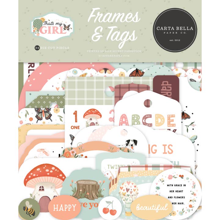 That's My Girl Frames & Tags for wholesale by Echo Park Paper Co.