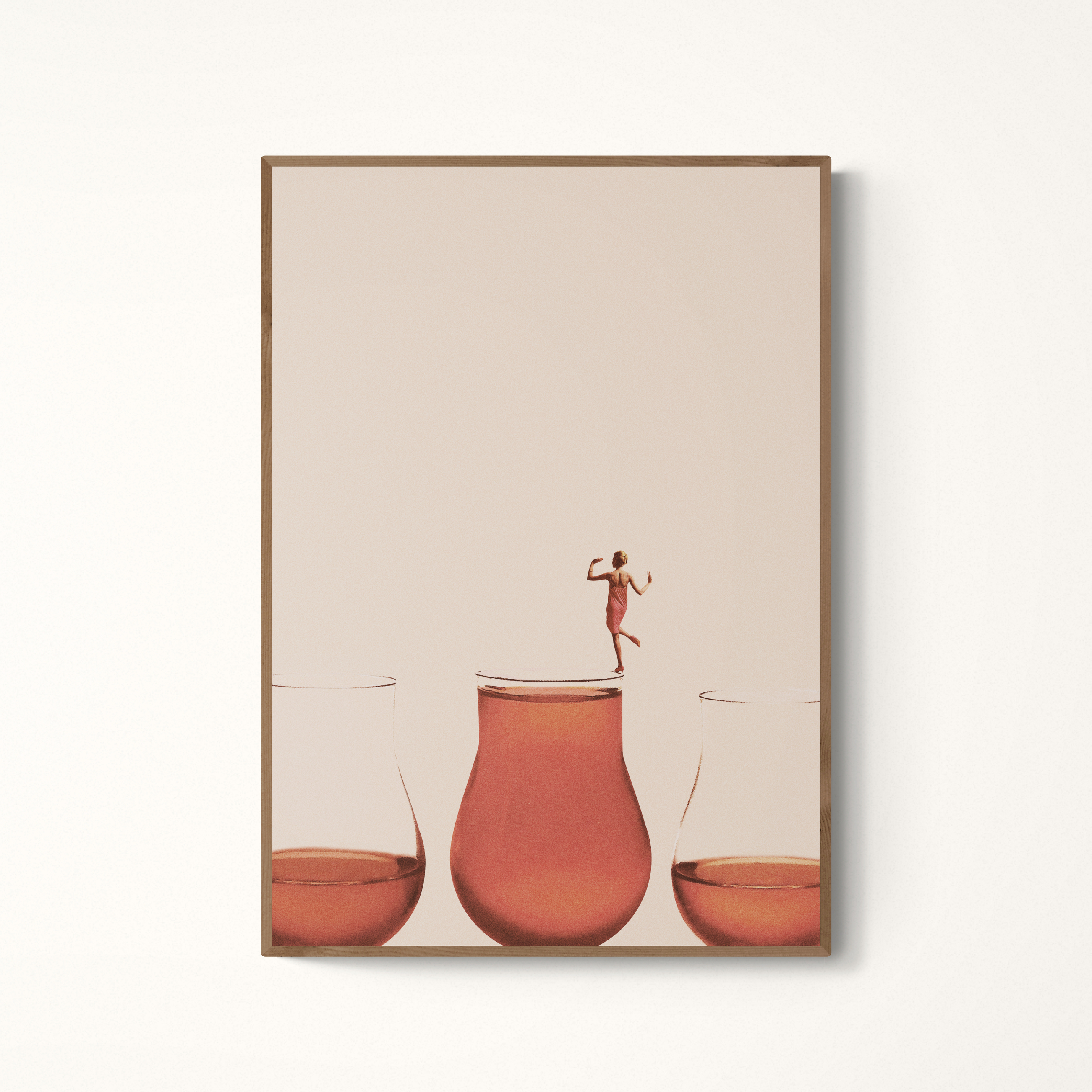 Maarten Léon – wholesale Poster – Jag föredrar hela - Premium matt pappersaffisch, collage väggkonst, arkivpapper fest konsttryck0