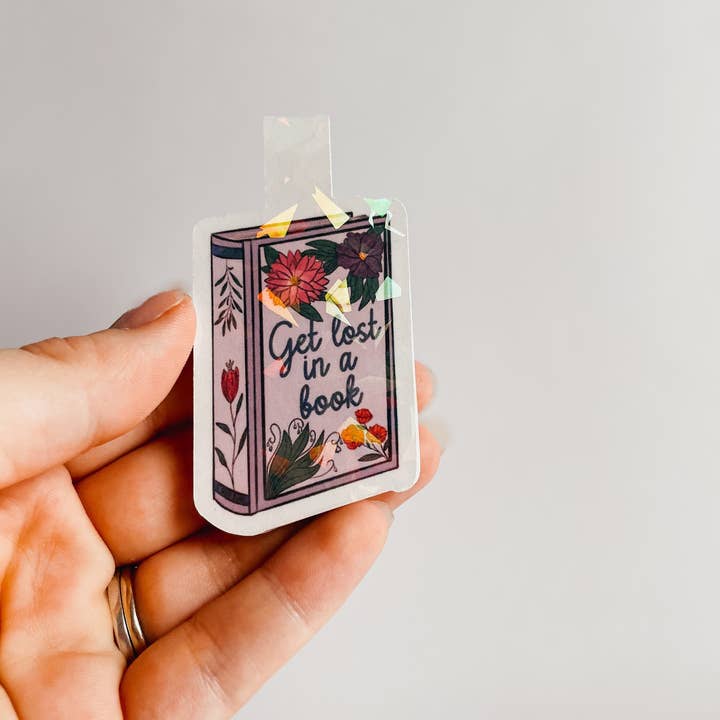 Midnight Readers Shop - Wholesale Bookmark - Get lost in a book -Floral Magnetic Bookmark