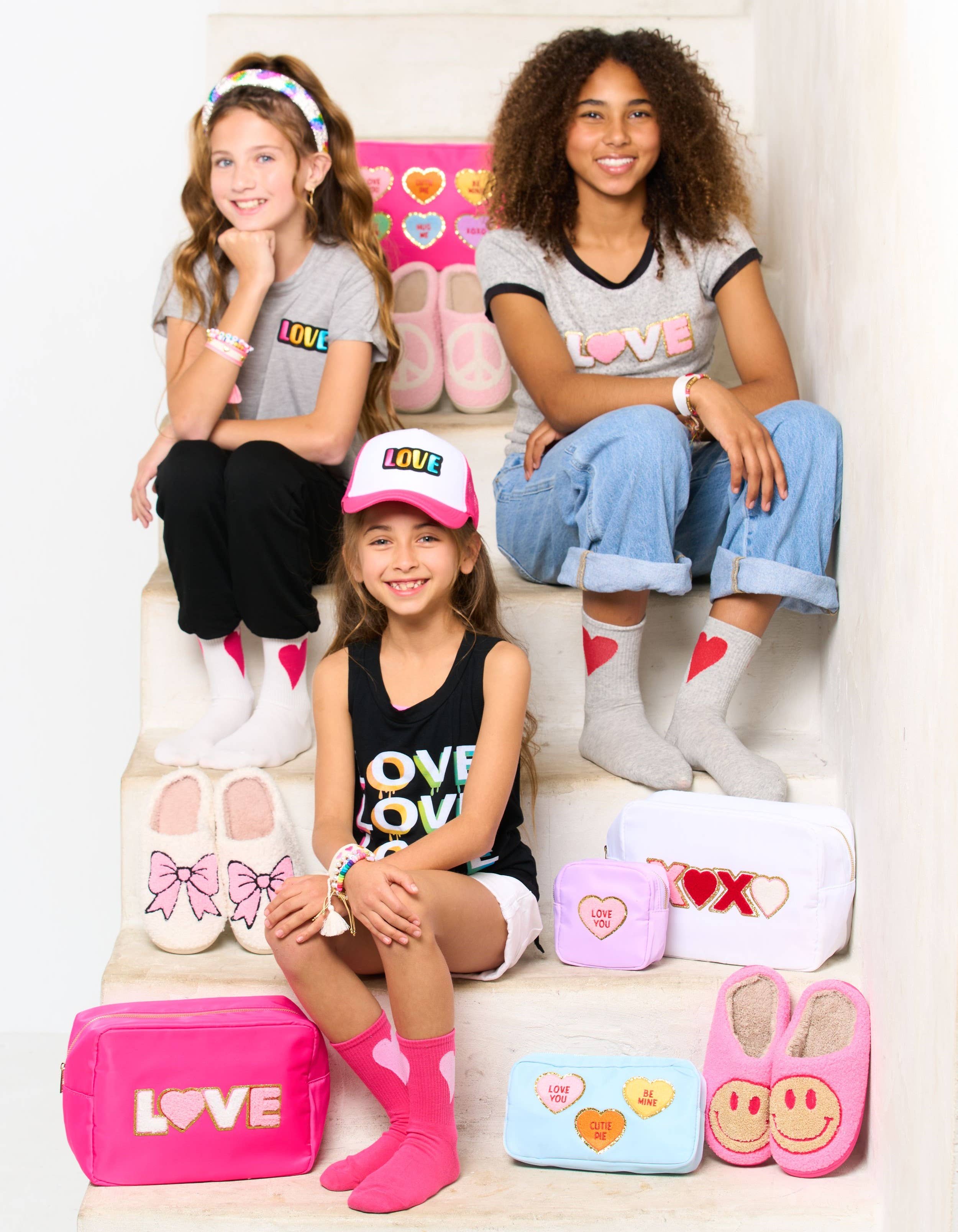 Malibu Sugar - Wholesale Socks - Kids - Heart Socks to show the love! 3 colors available!!1