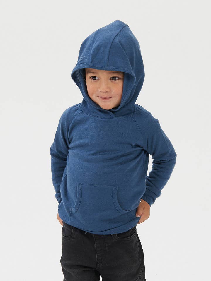 Sudadera con capucha de merino - Vaquero para venta al por mayor de Babu