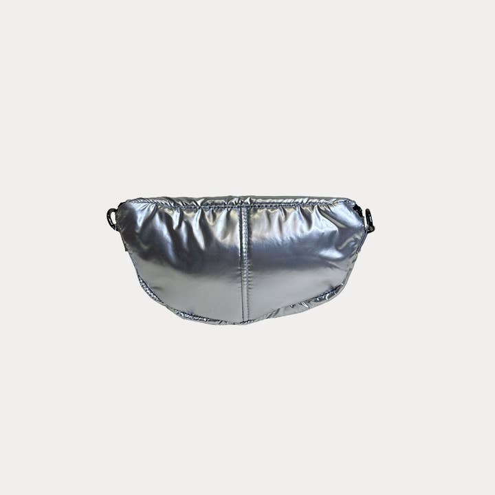 AHDORNED - Wholesale Belt Bag - Women's - Rachel Double Pocket Puffy Sling/Waist Bag w/Black Resin Cha32
