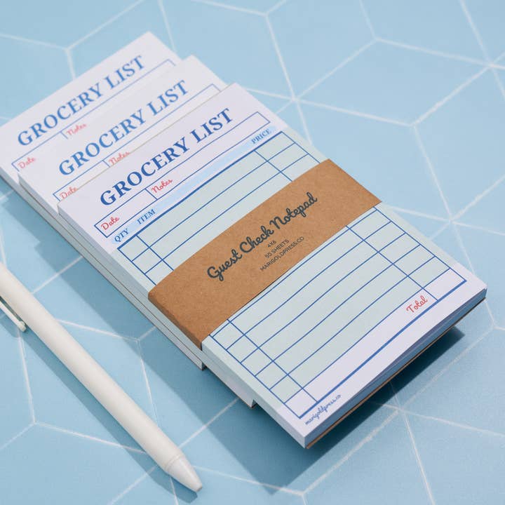 Marigold Press - Wholesale Notepad - Guest Check Notepad Grocery List 8