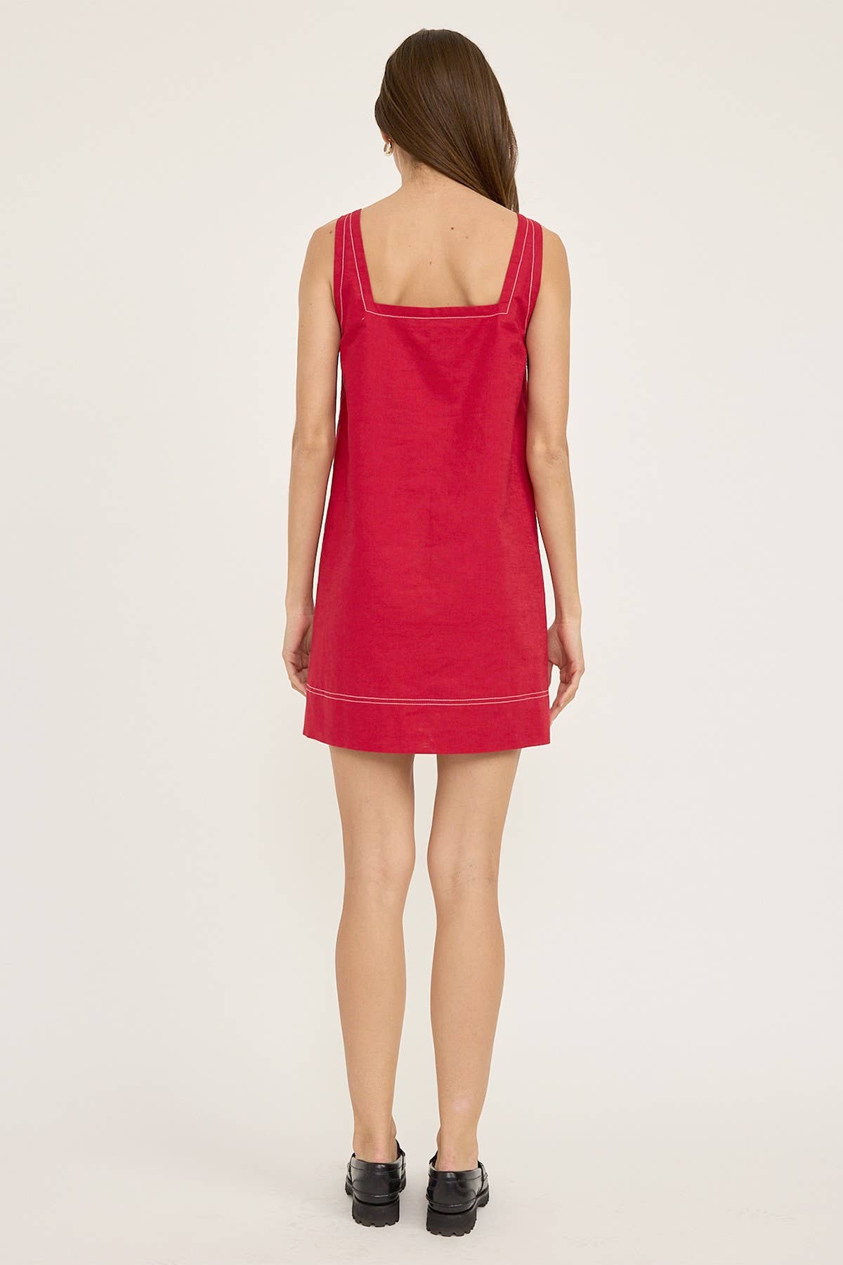 RAISONNEL - Wholesale Dress - Women's - Contrast Stitch Mini Dress - RD110212