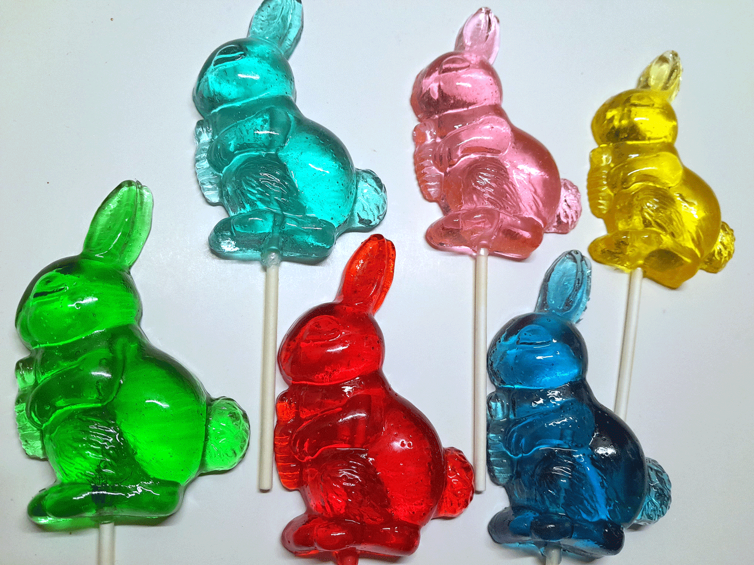 Homespun Parties - Wholesale Lollipop - Large Bunny Lollipops in Various Colors1