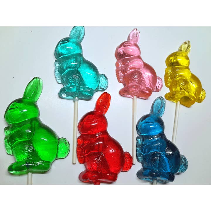 Homespun Parties - Wholesale Lollipop - Large Bunny Lollipops in Various Colors1