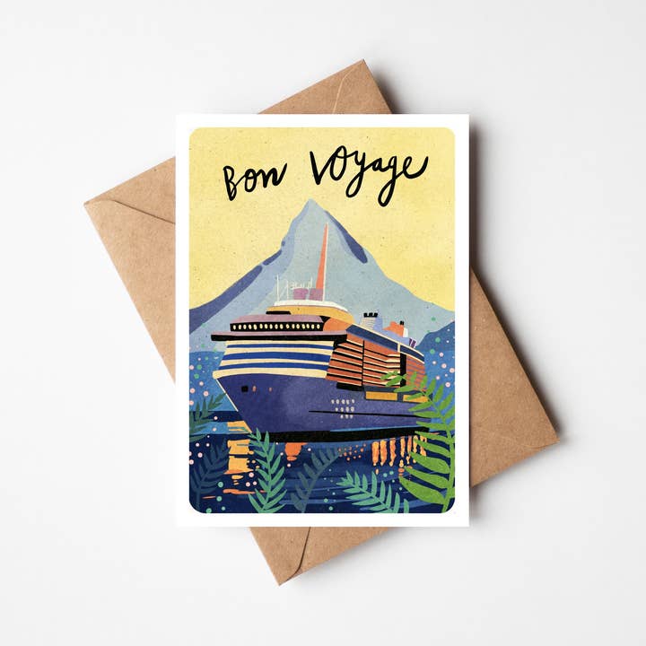 Bon Voyage hälsningskort för wholesale av Cake and Crayons