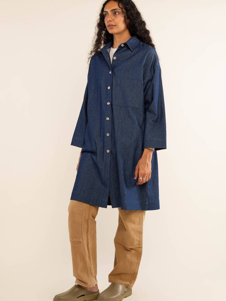 NLT - Wholesale Shirt Jacket/Shacket - Women's - Esme Denim Chore Overshirt8