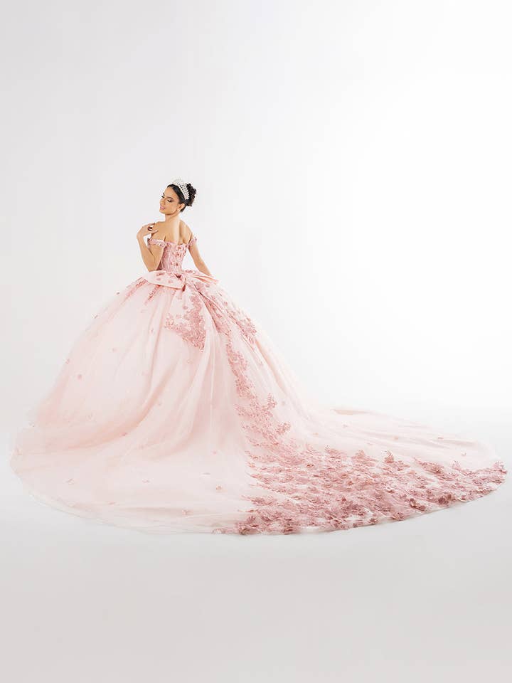 LA Merchandise - Wholesale Gown - Women's - Sweet 16 Dress Sequin 3D Floral Ball Dance Gown By LA2788