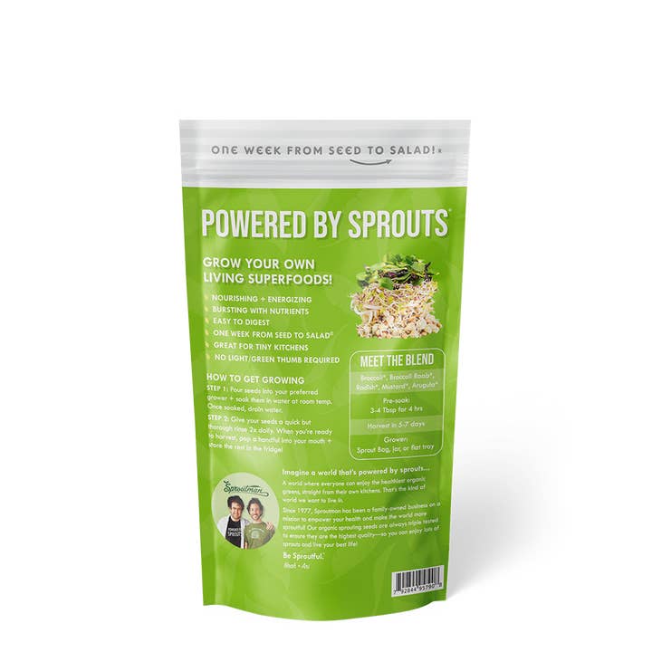 Sproutman - Wholesale Plant Seeds - Organic Broccoli Blend Sprouting Seed1
