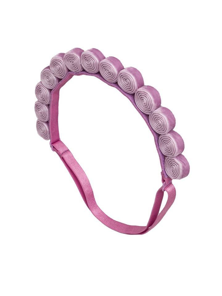 Spiralomslag - Lila Lila Sammet för wholesale av Project 6 NY Kids