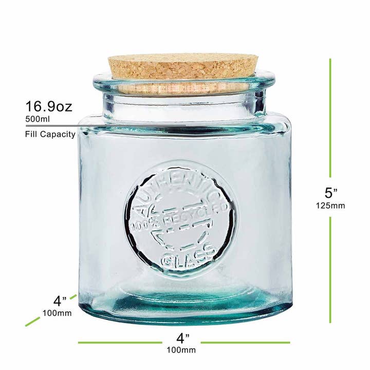 Couronne Co. - Wholesale Jar - 16 Oz. Authentic Jar Recycled Glass With Cork5