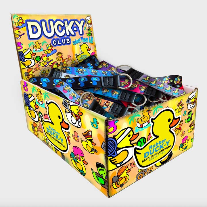 DUCK-Y Keychain Lanyards Display for wholesale by DUCK-Y