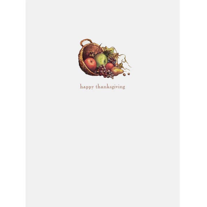 Cornucopia Thanksgiving Card for wholesale by Lumia Designs