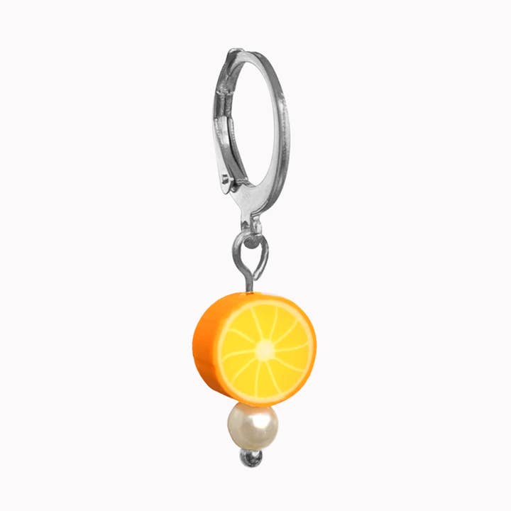 Pendiente plata naranja para venta al por mayor de Don' aparte