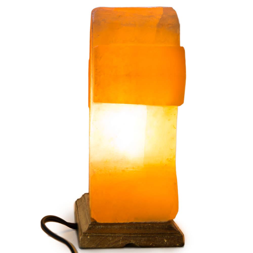 Fantasia Mining - Wholesale Salt Lamp - Flat Cross Shaped Salt Lamp - 9" avg. - Cord, Bulb, Dimmer1