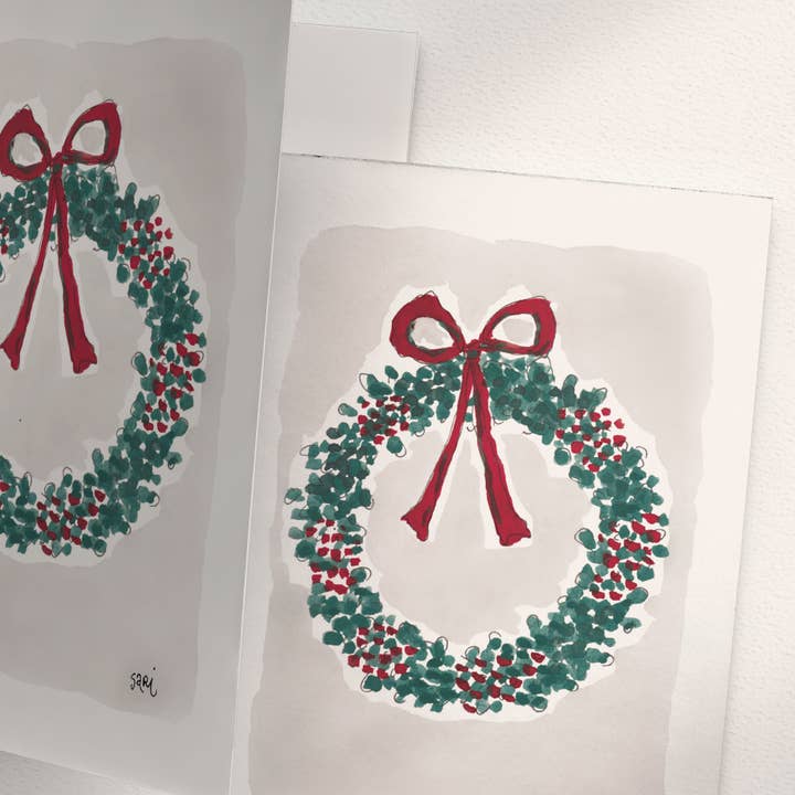 Krans med bær for engroshandel hos Sari's ArtWork