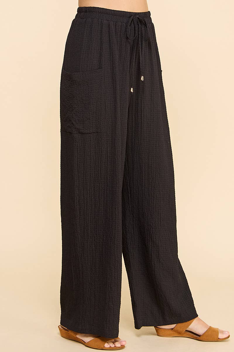 Allie Rose - Wholesale Pants - Women&#x27;s - Drawstring Seersucker Lounge Pants15