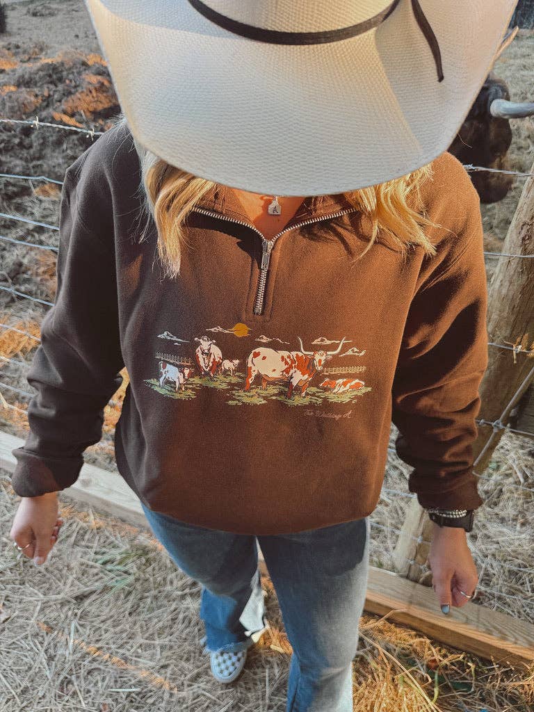 The Walking A – Engroshandel Grafisk Sweatshirt - Dame – LONGHORNS1