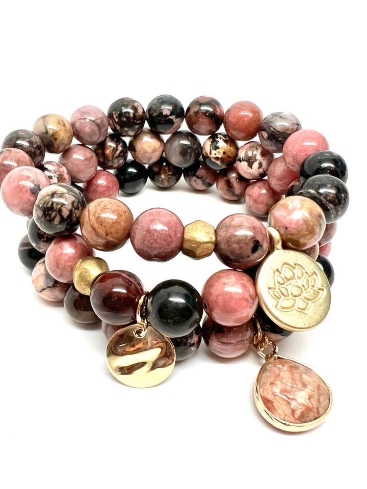 Rhodonite Bracelet for wholesale by Stephanie Leigh Jewelry