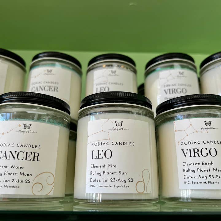 Element Apothecary – wholesale Burkljus – Zodiac astrologi Crystal avsikt ljus uppsättning 125