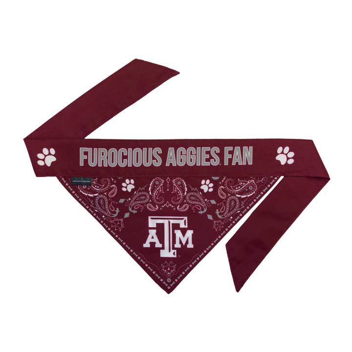 Little Earth Productions - Wholesale Pet Bandana - Dog - NCAA Texas A&M Aggies Reversible Pet Bandana