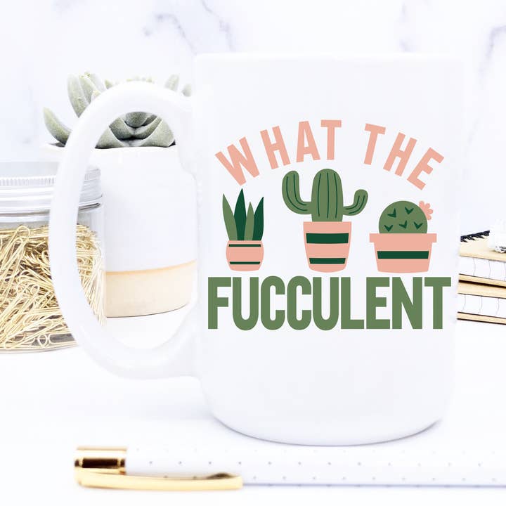 Qu'est-ce que le mug Fucculent pour la vente par Sunshine & Lemons Co.