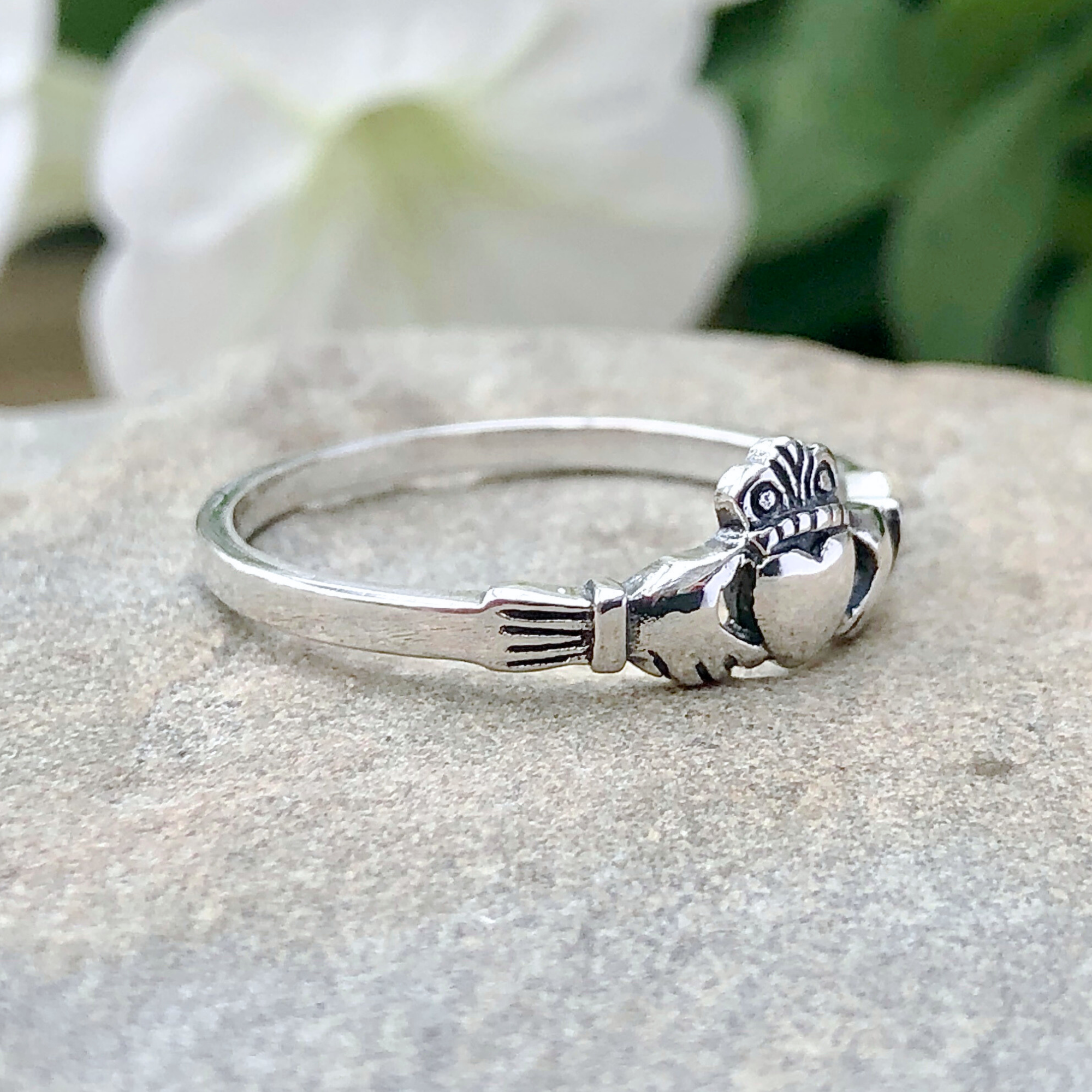 Moonrise Jewelry - Wholesale Band/Stacked Ring - R-25 Medium Claddagh Ring6