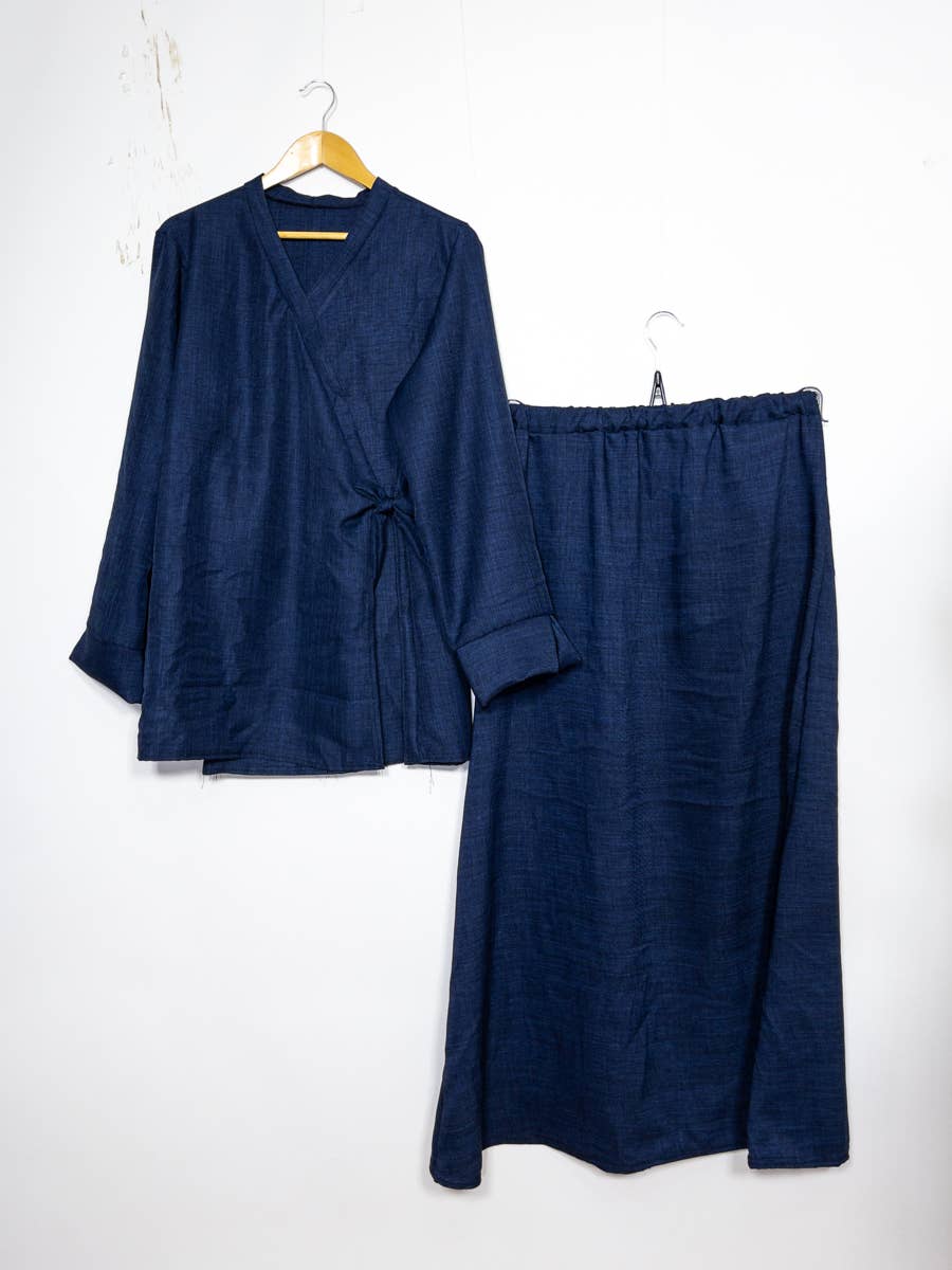 IDEAL OUTFIT - Wholesale Top & Pant Set (NOT Loungewear) - Women's - Crossed top abaya set ref:2385 xlm JU1