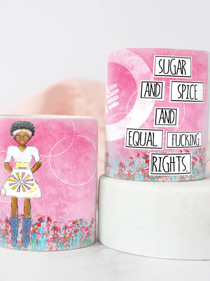 Caneca de Açúcar e Especiarias e Iguais Direitos do Caraças por atacado de Redefining She