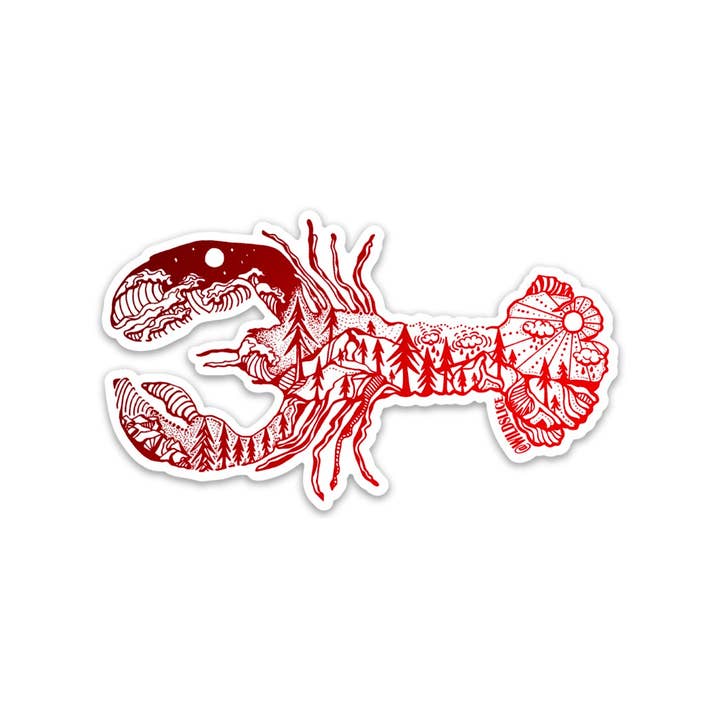 Wild Slice Designs - Wholesale Phone & Laptop Stickers - Red Lobster 4”