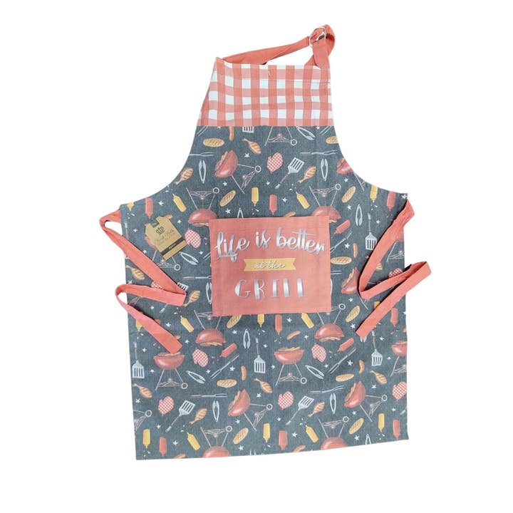 "BBQ" Grilling-Themed Apron for wholesale by Duke Imports