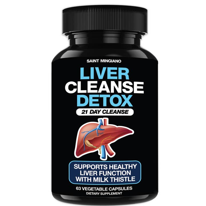 Liver Cleanse Detox & Repair - 21 Day Cleanse - Natural Liver Support Supplement with Milk Thistle for wholesale by Saint Mingiano