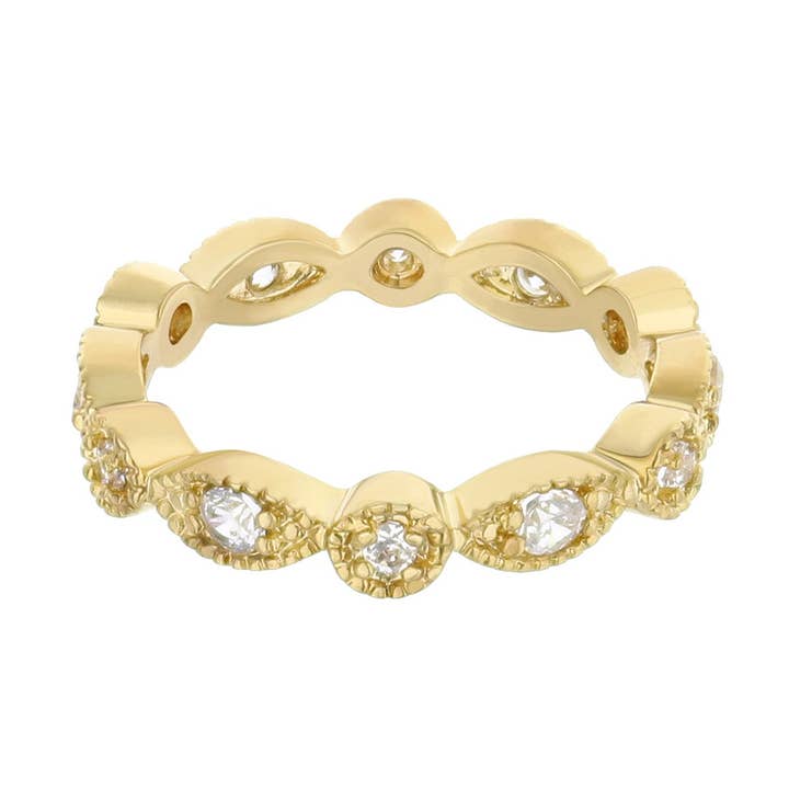 Glamour Pave Eternity Band for wholesale by Lauren G Adams